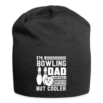 Bowling Bowling Dad Is Cooler - Jersey Beanie - black - Front