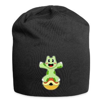 Tortue sans carapace - Bonnet en jersey - noir - Devant