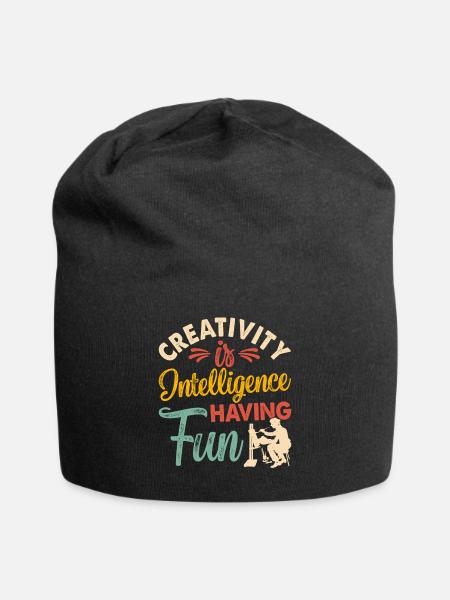 Künstler - Jersey-Beanie - Schwarz