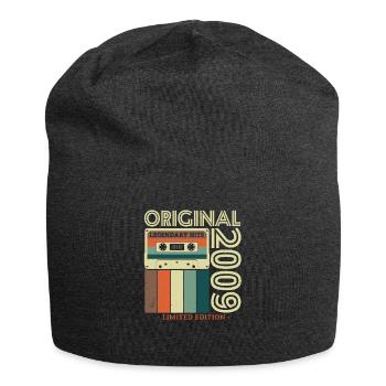 Vintage Geburtstagsgeschenk '09 - Jersey-Beanie - Anthrazit - Vorne