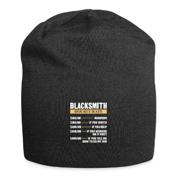 Blacksmith Schiede Anvil Cutler Gift - Jersey Beanie - charcoal grey - Front