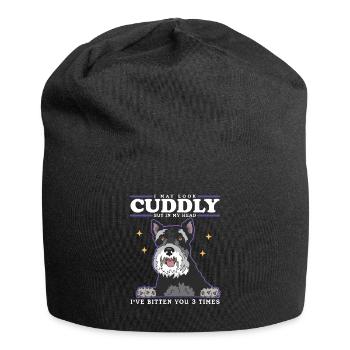 Schnauzer miniature propriétaire Schnauzer chiens cadeau - Bonnet en jersey - noir - Devant