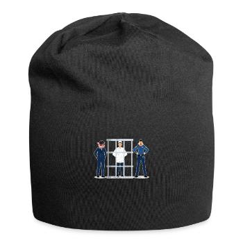 Lustiger Veganer Koch Restaurant Koch Küche Arbeit - Jersey-Beanie - Schwarz - Vorne
