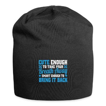Cute Enough To Take Your Breath Away Arzt Ärztin - Jersey Beanie - black - Front
