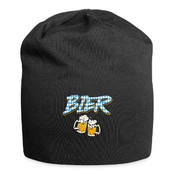 Bayerisches Bier Bayern Biertrinker Bierfan - Jersey-Beanie - Schwarz - Vorne