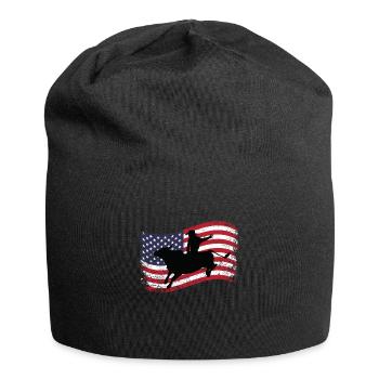 American Bullriding Amerika Bullenreiten - Jersey-Beanie - Schwarz - Vorne
