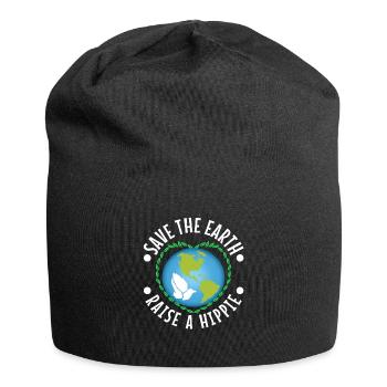 Un peu hippie Un petit capot - Bonnet en jersey - noir - Devant