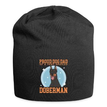 Doberman Dad Dog Daddy Dog Owner Cadeau - Bonnet en jersey - noir - Devant