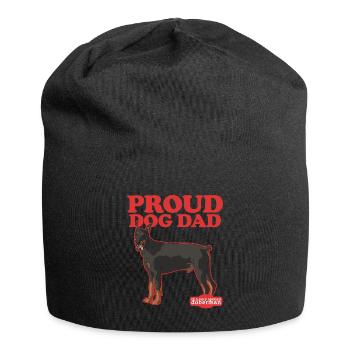 Papa Doberman | Dog Daddy Dog Owner Cadeau - Bonnet en jersey - noir - Devant