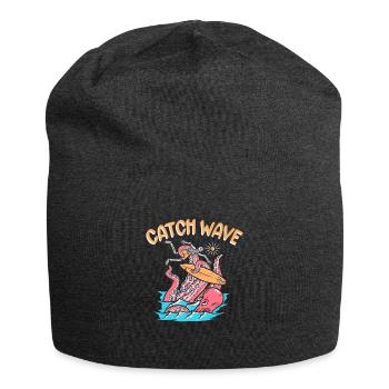 Catch Wave Surfer Skelett Oktopus Krake - Jersey-Beanie - Anthrazit - Vorne