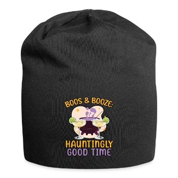 Fusel & Schnaps: Un moment étrangement beau pour Halloween - Bonnet en jersey - noir - Devant