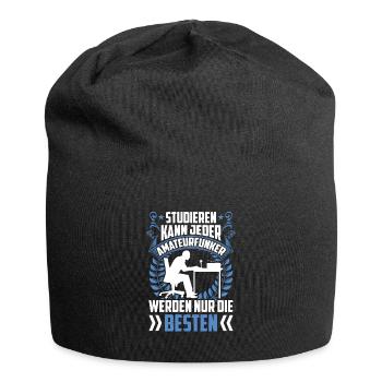 Nur die Besten werden Amateurfunker Hobbyfunker - Jersey-Beanie - Schwarz - Vorne