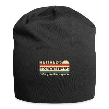 Biostatisticien à la retraite n’est plus mon problème - Bonnet en jersey - noir - Devant
