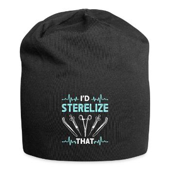 Ich Habe Das Sterelisieren - Chirurgische - Jersey-Beanie - Schwarz - Vorne