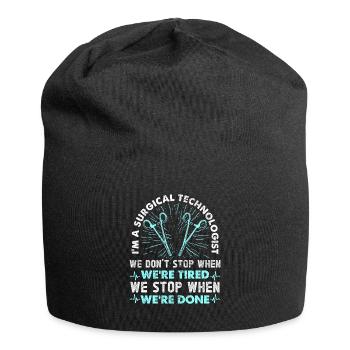 Ich Bin Ein Chirurgischer Technologe, Den Wir - Jersey-Beanie - Schwarz - Vorne