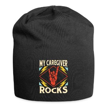 Caregiving My Caregiver Rocks Family Caregiver - Jersey Beanie - black - Front