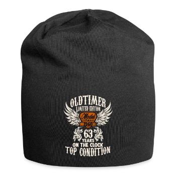 63 year old birthday outfit for classic car fans - Jersey-Beanie - Schwarz - Vorne