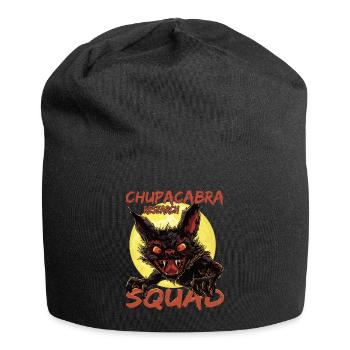 "Chupacabra Research Squad" Mythical Monster, - Jersey Beanie - black - Front