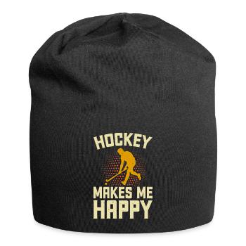 Hockey Eishockey Hockey sur glace - Bonnet en jersey - noir - Devant