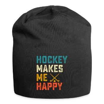 Hockey Eishockey Hockey sur glace - Bonnet en jersey - noir - Devant