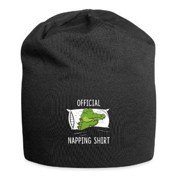Official Sleeping Shirt Crocodile - Jersey Beanie - black - Front