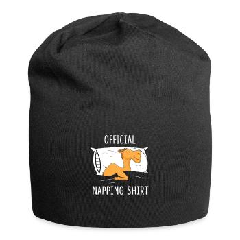 Chemise officielle de sieste chameau - Bonnet en jersey - noir - Devant