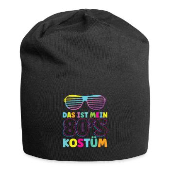 Das ist mein 80`s Kostüm - Jersey-Beanie - Schwarz - Vorne