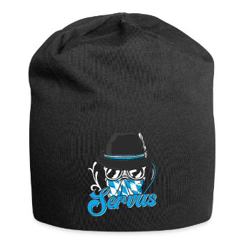 Bayerisch Servus München Shirt Bayern Gruß - Jersey Beanie - black - Front