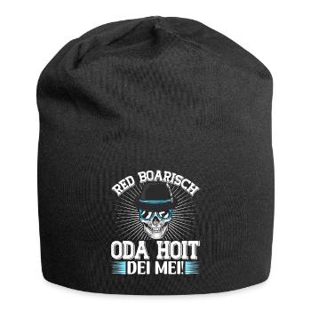 Bayern Red Boarisch oda Hoit dei Mei Bayerisch - Jersey-Beanie - Schwarz - Vorne