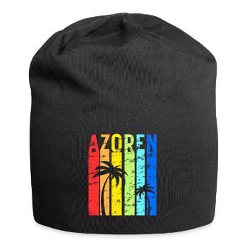 Azoren Portugal Atlantik Insel Idee - Jersey-Beanie - Schwarz - Vorne
