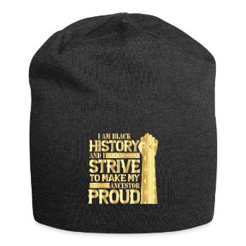 Black History Month Black History - Jersey Beanie - charcoal grey - Front