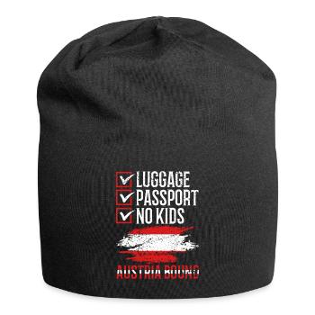 Luggage Passportaustria Bound Travel Holidays - Jersey Beanie - black - Front