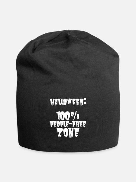 Zynischer Halloween Spruch: Anti-Soziale Zyniker - Jersey-Beanie - Schwarz