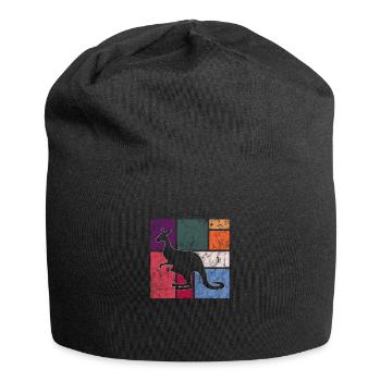 Känguru - Jersey-Beanie - Schwarz - Vorne