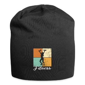 Fitness - Jersey-Beanie - Schwarz - Vorne