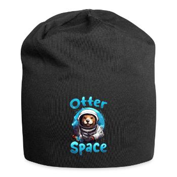 Otter Animal Kids & Adult - Otter Space - Jersey-Beanie - Schwarz - Vorne