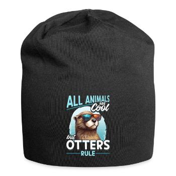 Otter Kids & Adult - Tous les animaux sont cool - Bonnet en jersey - noir - Devant