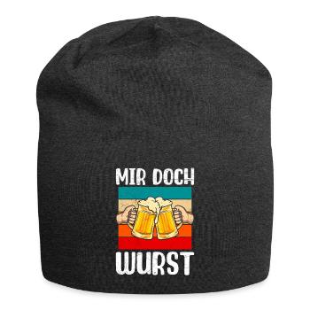 Bierfan Deutschland Mir doch Wurst Bierkrug - Jersey Beanie - charcoal grey - Front
