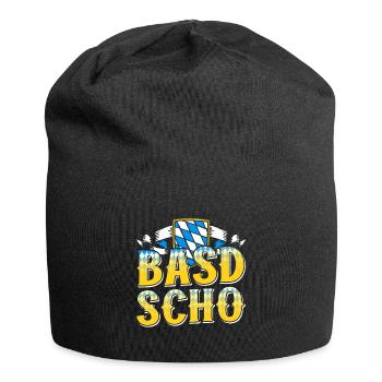 Basd Scho Chemise bavaroise Munich Bavière - Bonnet en jersey - noir - Devant