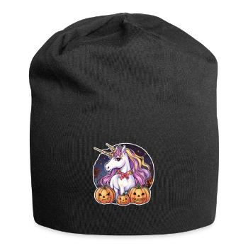 Unicorn Halloween Unicorns Unicorn Helloween - Jersey Beanie - black - Front