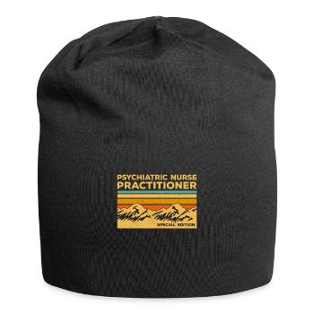 Vintage Infirmière praticienne psychiatrique spéciale - Bonnet en jersey - noir - Devant