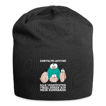 Anstaltleitung Alle Vögel Hören Auf Mein Kommando - Jersey-Beanie - Schwarz - Vorne