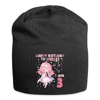 Anime Mandga K-Pop KPop Girl 3ème anniversaire - Bonnet en jersey - noir - Devant
