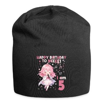 Anime Mandga K-Pop KPop Girl 5ème anniversaire - Bonnet en jersey - noir - Devant