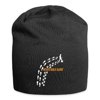 Cat Friend, Cat Accessories Gift - Jersey Beanie - black - Front