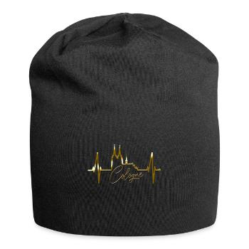 Cologne Skyline Heartbeat Heart Kölsch Love Cologne - Bonnet en jersey - noir - Devant