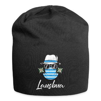 Lausbub Bayern Bayerisch Lausbua Shirt Herren - Jersey Beanie - black - Front