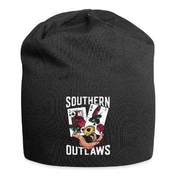 Classic Blackjack Southern Outlaws Loves Card Game - Jersey Beanie - black - Front