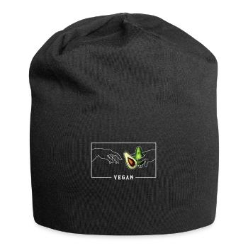 Michelangelo Creation of Adam Vegan Vegans - Jersey Beanie - black - Front