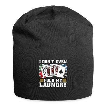 Blackjack classique Je ne plie même pas mon jeu de cartes - Bonnet en jersey - noir - Devant